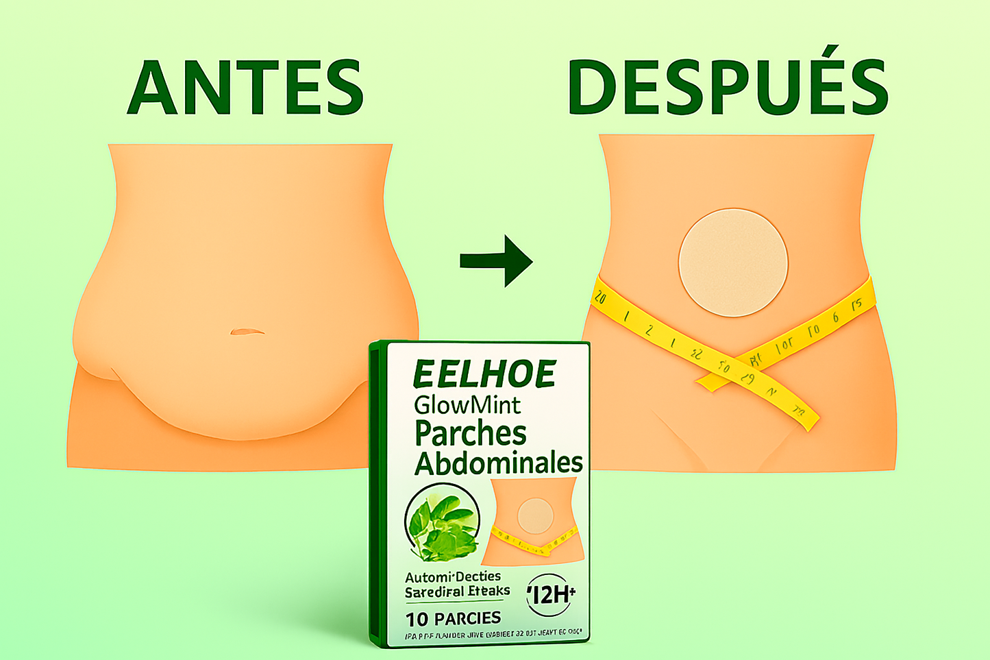 Parche moldeador de menta para adelgazar